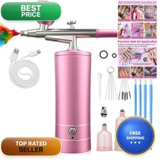 Kit Compressor, Bornbyme Nails Paint Sprayer DIY Air Brush Spray Gun Painting