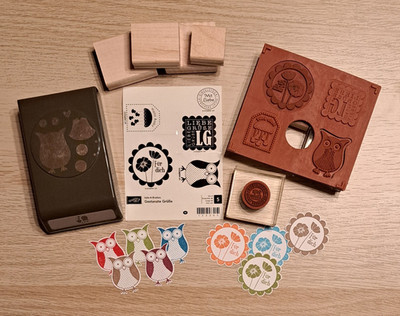 Stampin' Up!  Stanze und Stempel-Set ''Eule''