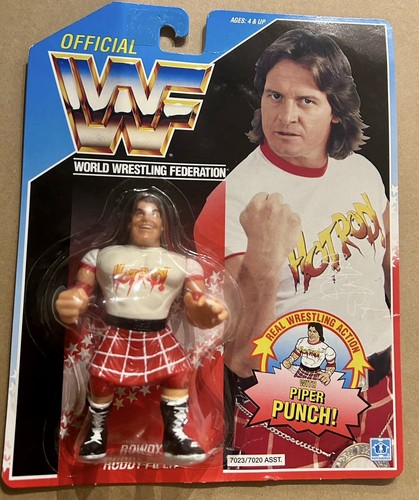 WWF Hasbro Series 2 Rowdy Roddy Piper American Car...