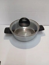 vollrath stainless steel pot 1qt. With Lid 304-S Tri-ply
