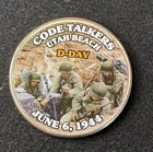 Colorized Kennedy Half Dollar D-Day Code Talkers Utah Beach Free Shipping