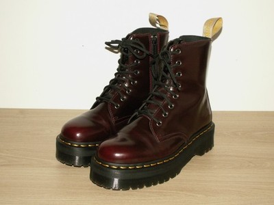 Dr. Martens VEGAN JADON II Chunky Quad Plateau Boots Cherry Arcadia UK 7 D2031