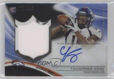 2013 Topps Platinum Rookie Refractor Black 77/125 Tavarres King Patch Auto h3a