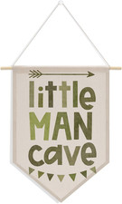 Little Man Cave Sign for Boys Toddler Baby Room Nursery Wall Decor, Wall Hanging