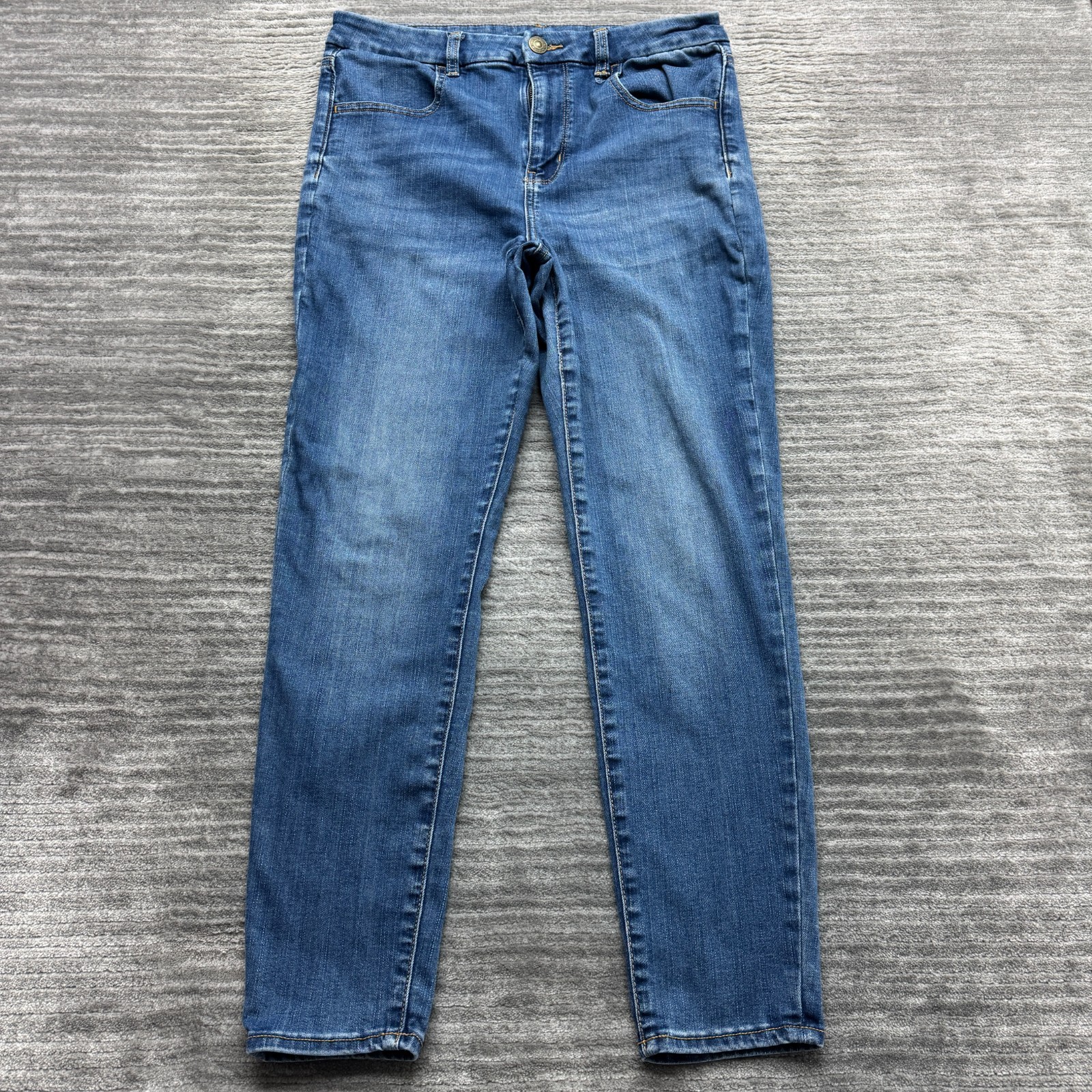 American Eagle Jeans Size 12 Womens Curvy Hi Rise Jegging Blue Denim
