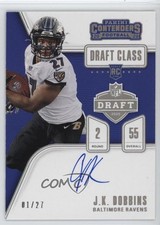 2020 Panini Contenders Draft Class Auto RPS 1/27 JK Dobbins #DC-JKD Auto 1fl4