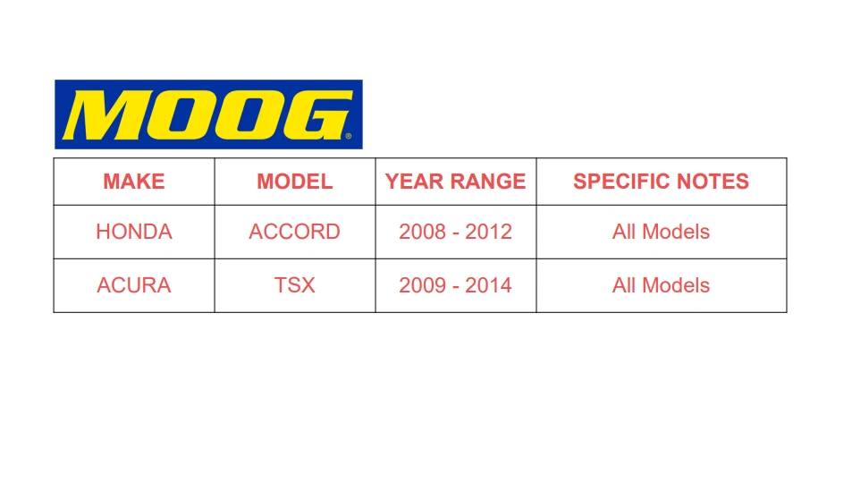 2 bujes de cojinete de rueda trasera MOOG para Honda Accord 2009-2014 Acura TSX 2008-2012 Foto 2 de 4