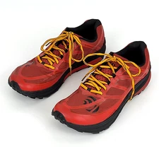 Topo - MTN Racer - Trail Running Shoe Black Orange Red Sneakers - Men's US 11