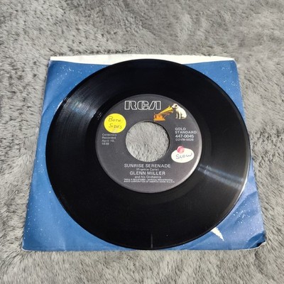 Glenn Miller 45 ''Moonlight Serenade / Sunrise Serenade'' JAZZ SWING VG+