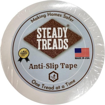 Made in USA, Anti-Slip Adhesive Stair Treads 6''x24'' - 15-Pack, Non-Grit Safety f