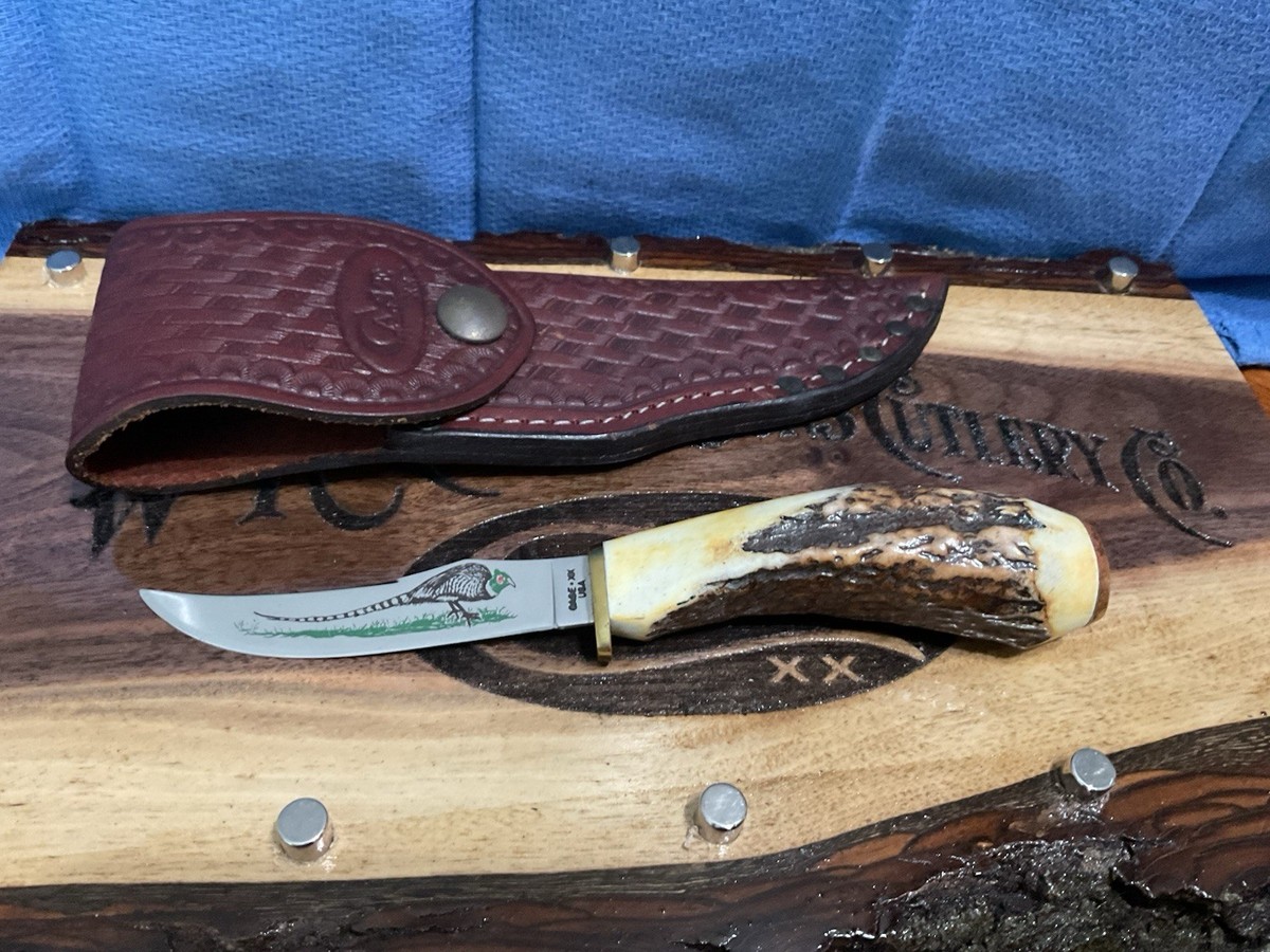 Case XX 523-3 1/4 SSP Small Game Pheasant Fixed Blade Stag Knife