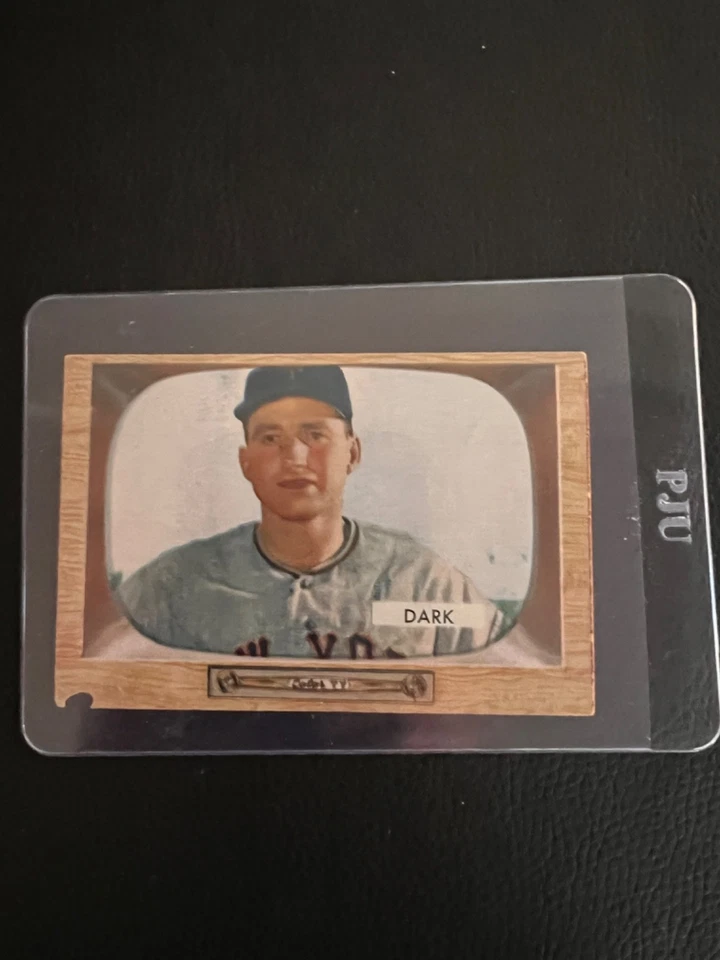 Bowman #2 1955 Al Dark New York Giants ver fotos Foto 3 de 4