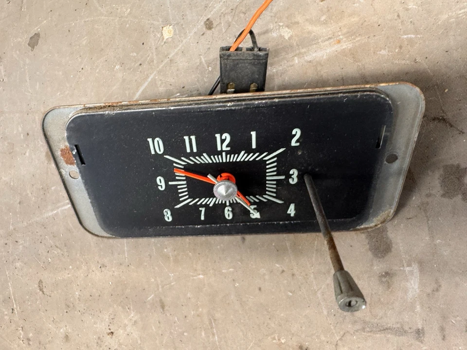 Chevy Impala Caprice BelAir 1969 1970 reloj tablero calibre placa de ajuste Biscayne OEM Foto 4 de 4