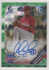 2019 Bowman Chrome HTA Green Atomic Refractor 49/99 Francisco Morales Auto z5m