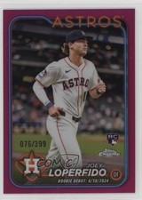 2024 Topps Chrome Update Rookie Debut Magenta Refractor /399 Joey Loperfido 1pk2