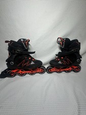K2 FIT BOA Skates Mens 9.5 Black Orange