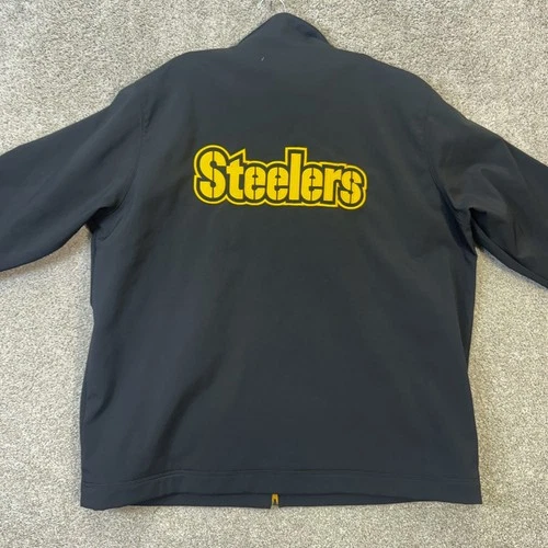 Pittsburgh Steelers Jacket Mens XXL Black NFL Softshell Full Zip G-III Apparel image 2