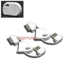 2 30-PIN USB SYNC CHARGER FOLDABLE KEYCHAIN CABLE WHITE IPHONE IPOD CLASSIC IPAD