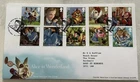 GB QEII 2015 Alice In Wonderland Pairs Royal Mail FDC Tallents House Top Hat SHS
