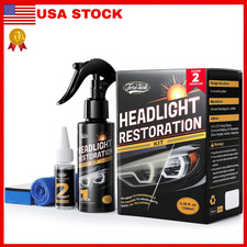 Toretark Headlight Restoration Kit - No-Sanding, Restore Yellowed, Foggy Headlig