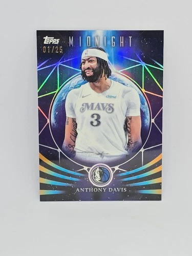 2025-26 Topps Midnight Anthony Davis Moonfall /25 #01/25 Mavericks SSP SP