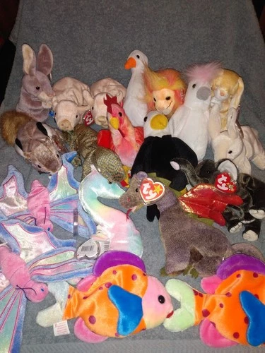 Lot 19 Vintage Ty Beanie Babies Lot w/tags