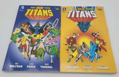 THE NEW TEEN TITANS - VOLUME ONE & TWO Trade Paperback - Wolfman/Perez!