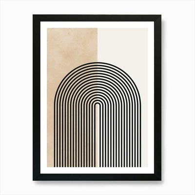 Kreise und Linien 23 Kunstdruck gerahmt Wandbild Poster Leinwanddruck Bild