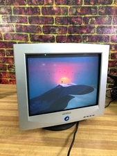 eMachines eView 17f3 17" CRT VGA Computer Monitor 1024 x 768 @ 85Hz Retro Gaming