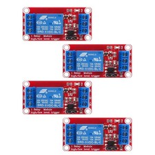 4pcs DC 5V Relay Module - 1 Channel Relay Switch Board with Optocoupler Isolatio