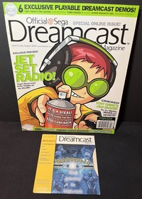 Lot of 8 Official Sega Dreamcast Magazine & 9 Demo Discs 1999-2001