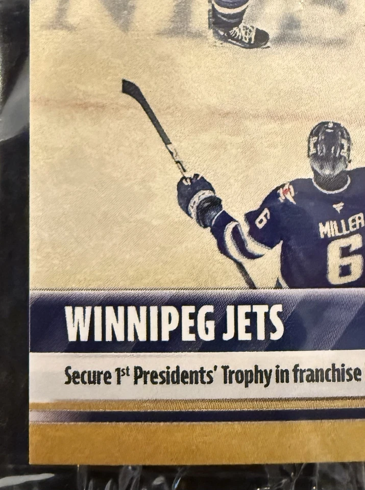 2024-25 NHL TOPPS NOW® Sticker #158 🏒 Winnipeg Jets Presidents Trophy GOLD 1/1 - Image 4 of 4