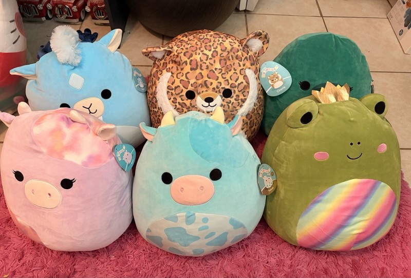 Squishmallows 16” Bundle of 6 Xam,Cherie Tuluck, Doxel,Selassi and Suri New/Tags