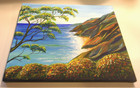 Seascape painting. Acrylic. 30 x 25 cm.  Art by Katya-Ukrainian artist. — photo 9