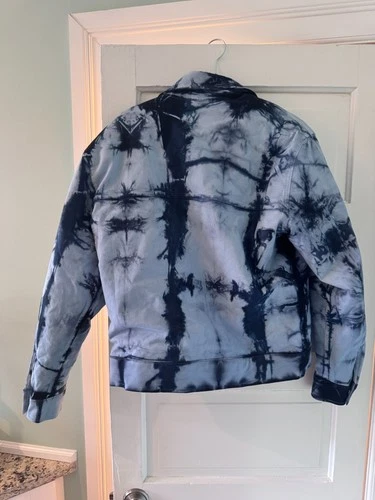 Nahmias Padded Zip Jacket Blue Tie Dye - product listing photo