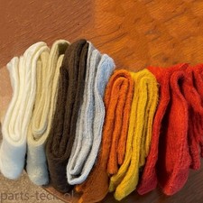 5Pairs Wool Crew Women Thick Fuzzy Solid Colors Soft Warm Casual Boots Socks 5-9
