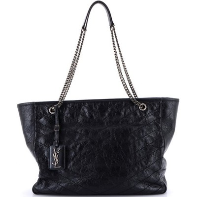 Saint Laurent Niki Zip Shopping Tote Matelasse Chevron Leather - Main Image