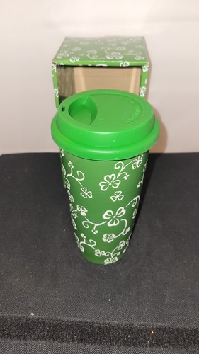 Temptations Reisebecher mit Deckel - Floral Lace Shamrock 16 Unzen Grün Neu im Karton - Bild 1 von 8