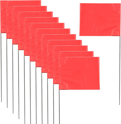 Marking Flags - 15 X 4 X 5 Inch Yard Flags for Lawn, Landscape, Survey, Sprinkle
