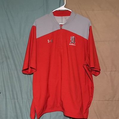 Under Armour Men's Baseball Pullover XL Red