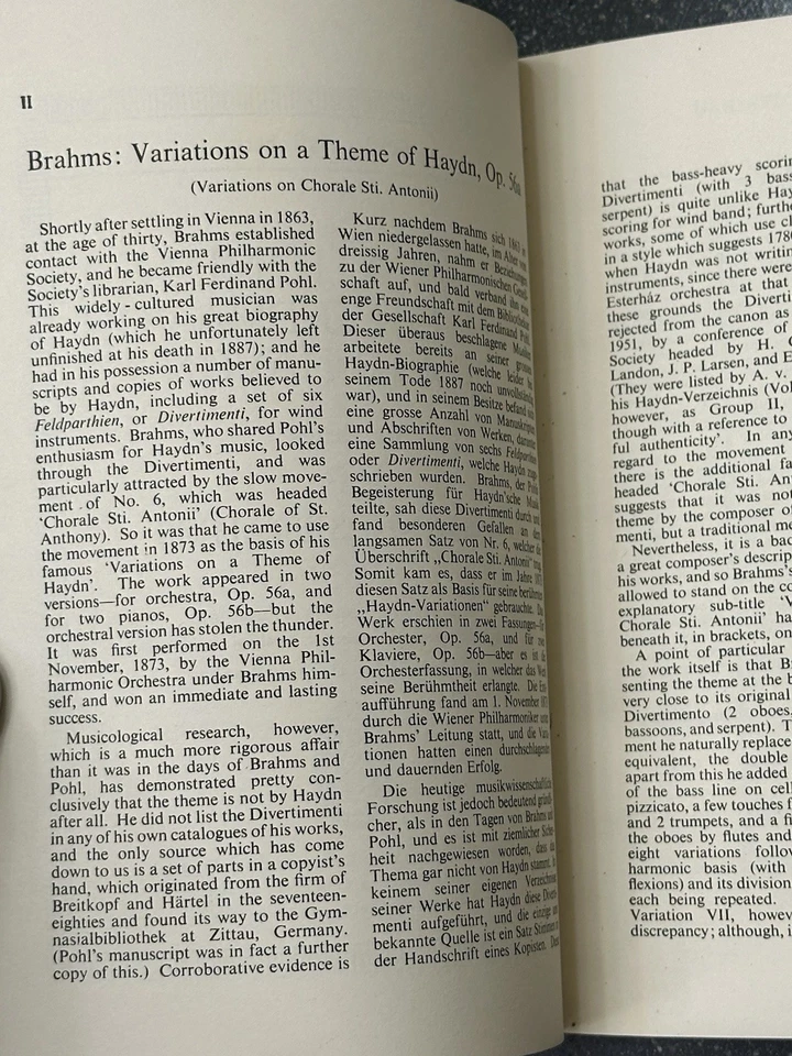 Edición Eulenberg Nº 805 Johannes Brahms Op. Variaciones temáticas 56a Joseph Haydn Foto 4 de 4