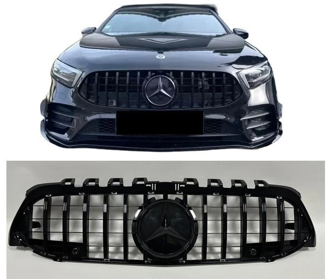 Calandre look AMG GT panamerica noir MERCEDES classe A W177 phase 1 de 03/2018 - Photo 1/1