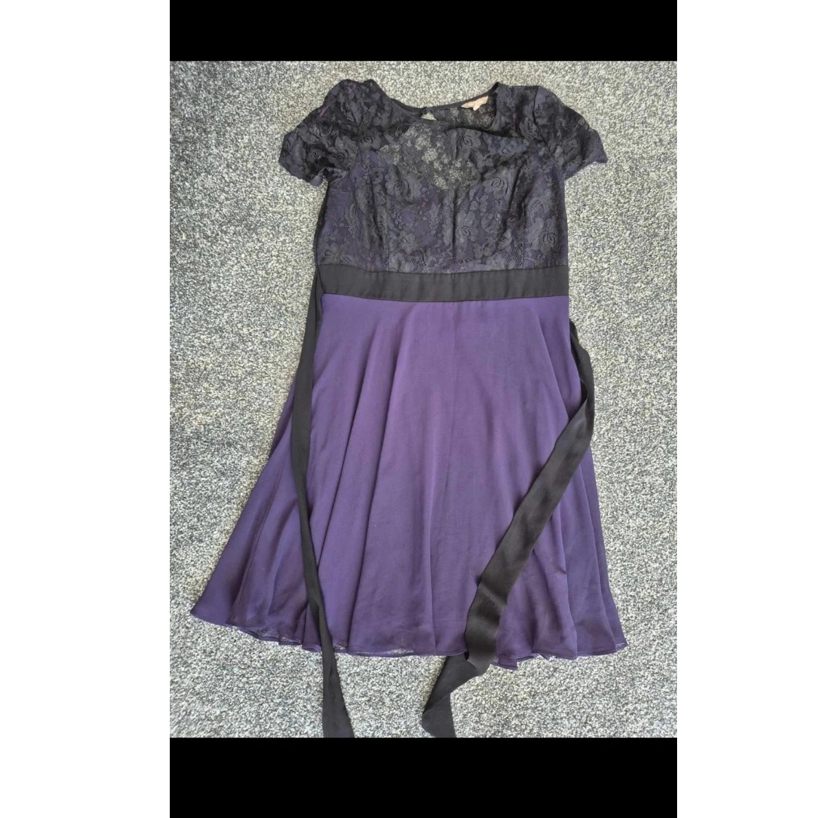 open lace back dress Knee Length Green Party Dress: R&M Richards 4331 Hunter / 6