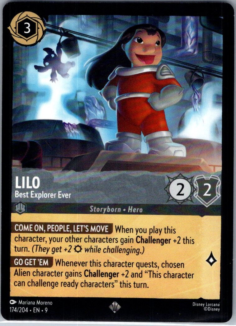 Lilo - Best Explorer Ever - 174/204 - Fabled - Lorcana - NM