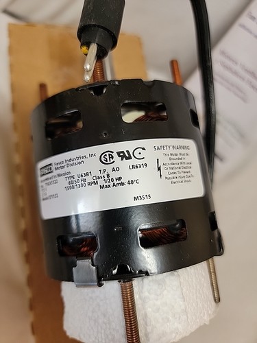 NEW FASCO D1152 MOTOR H.P. 1/20 AMPS 2.1 115V 60/50HZ - Picture 3 of 5