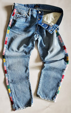 Polo Ralph Lauren Women's Blue Multi Logo Tape Avery Boyfriend Jeans Sz:28