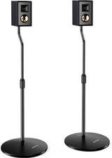 Speaker Stand Pair, 28” to 38” Height Adjustable Surround Sound Speaker Stands f