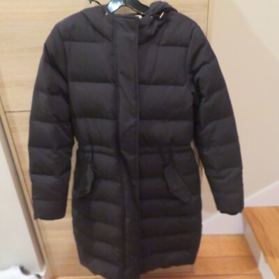 PART TWO Danish Designer Black Down Hooded Jacket Womens UK size 8 EU 34(US 2-4)