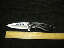 TACTICAL Spring Assisted KnifeRAZOR FOLDING Blade With Window Punch