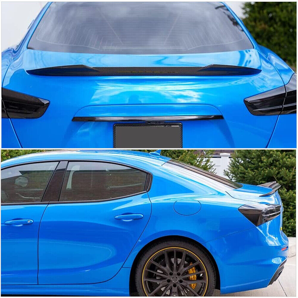  Fit For Maserati Ghibli Sedan 2014-21 Real Carbon Rear Trunk Spoiler Boot Wing